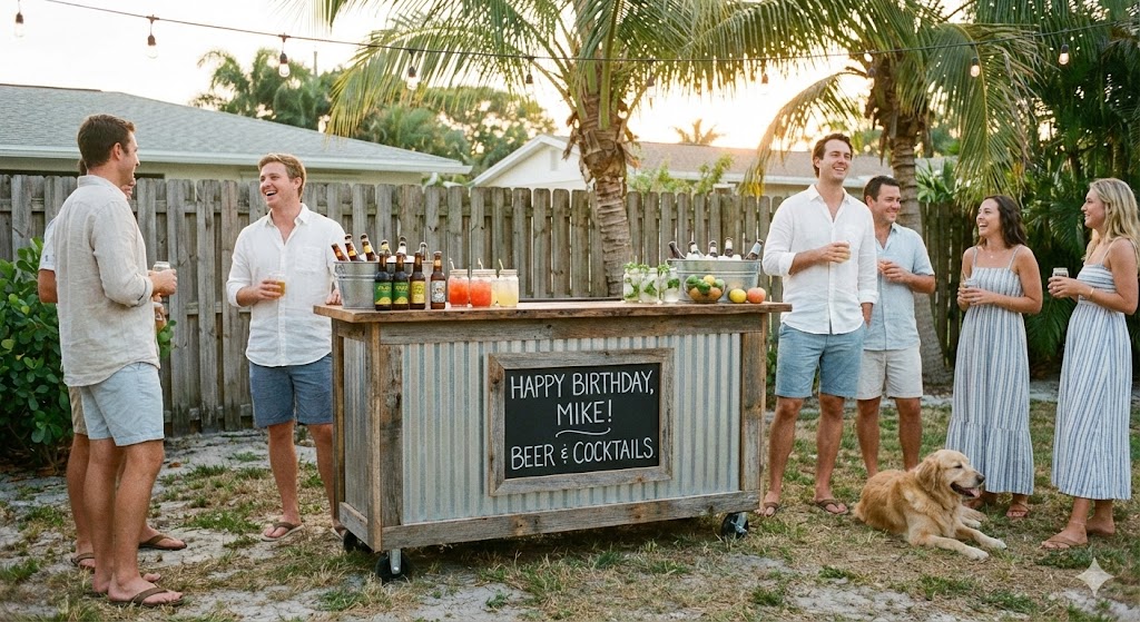 Backyard party bar